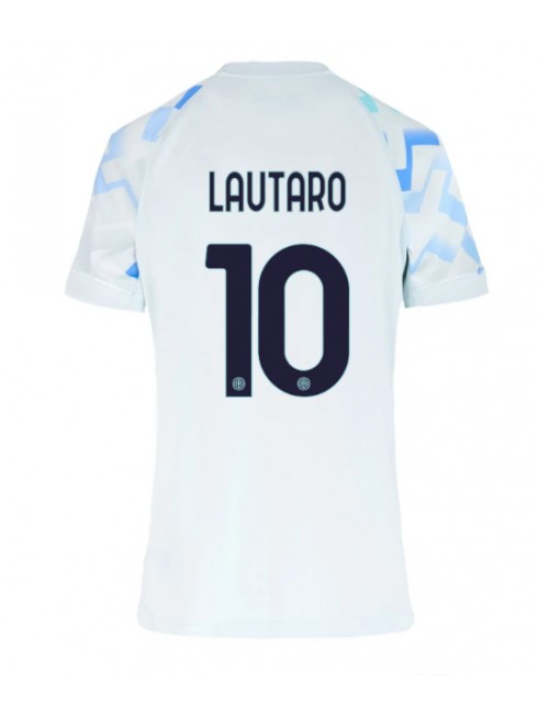 Inter Milan Lautaro Martinez #10 Auswärtstrikot für Frauen 2025-26 Kurzarm Inter Milan Lautaro Martinez #10 Auswärtstrikot für Frauen 2025-26 Kurzarm